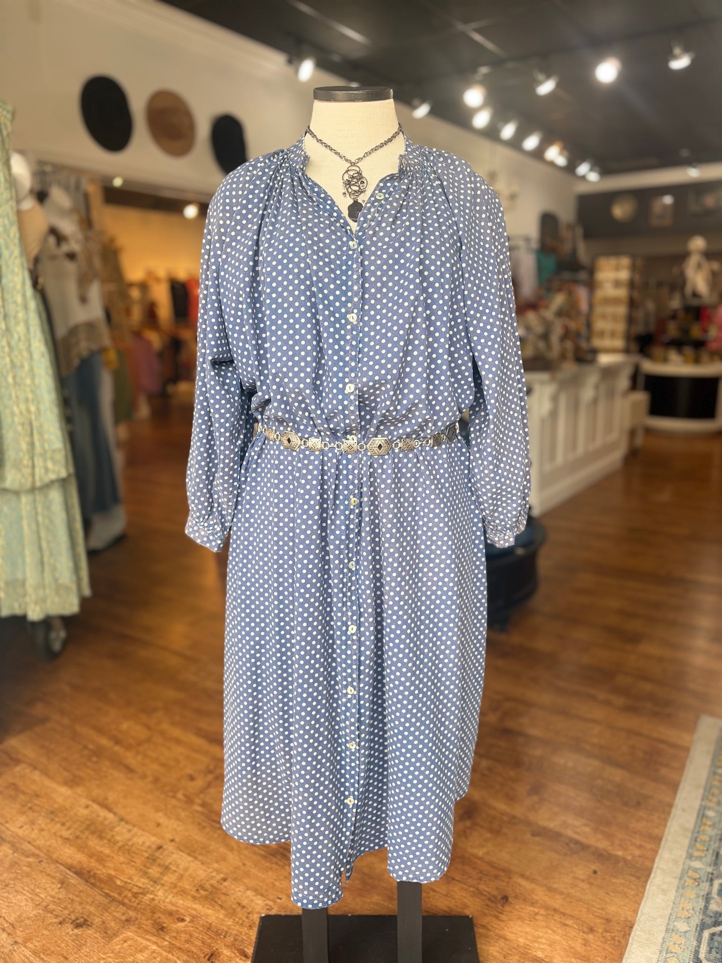 Jaded Gypsy Sweet Nothings Dress ~ Navy Dot