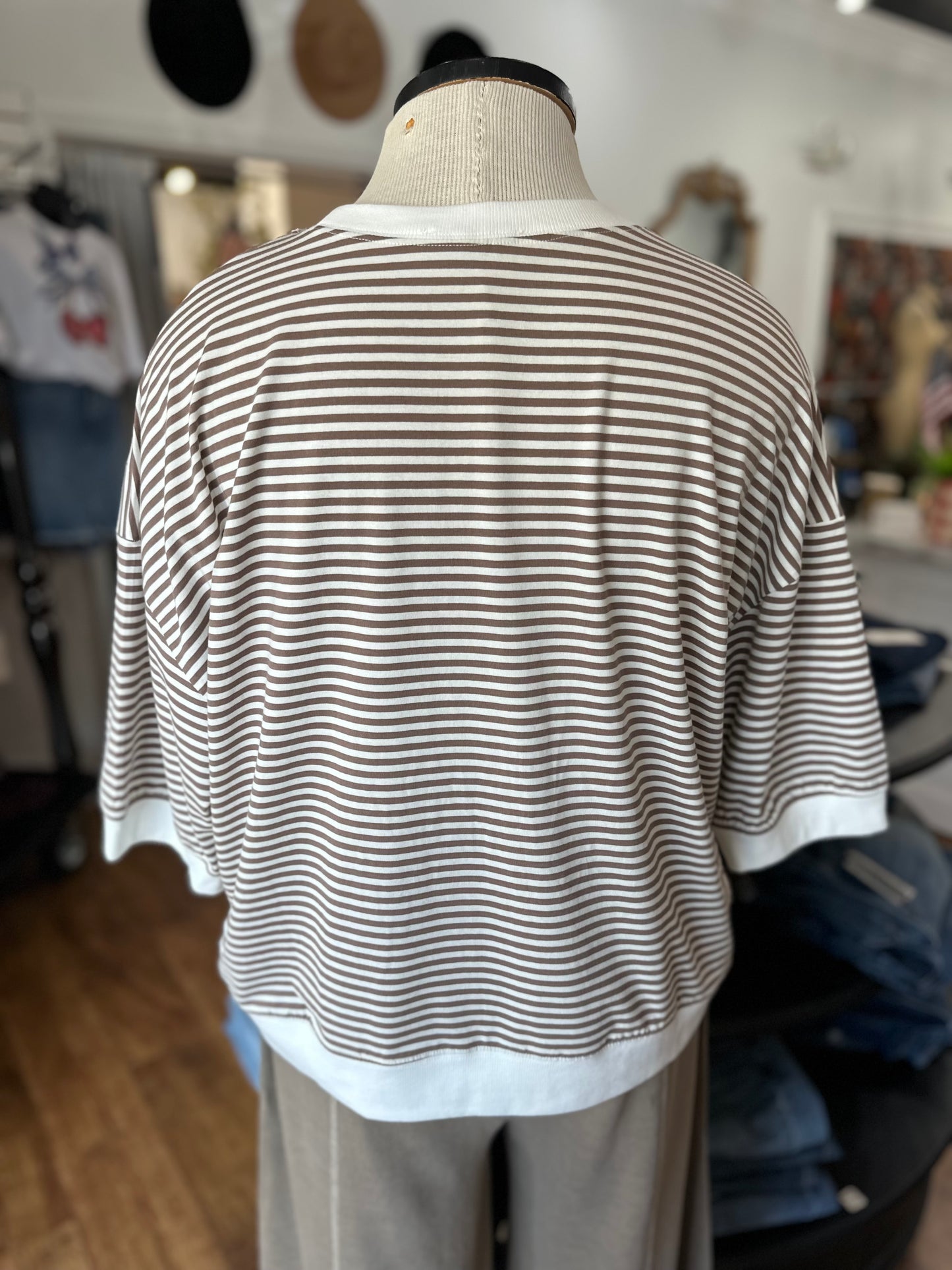 Now And Again Striped Top