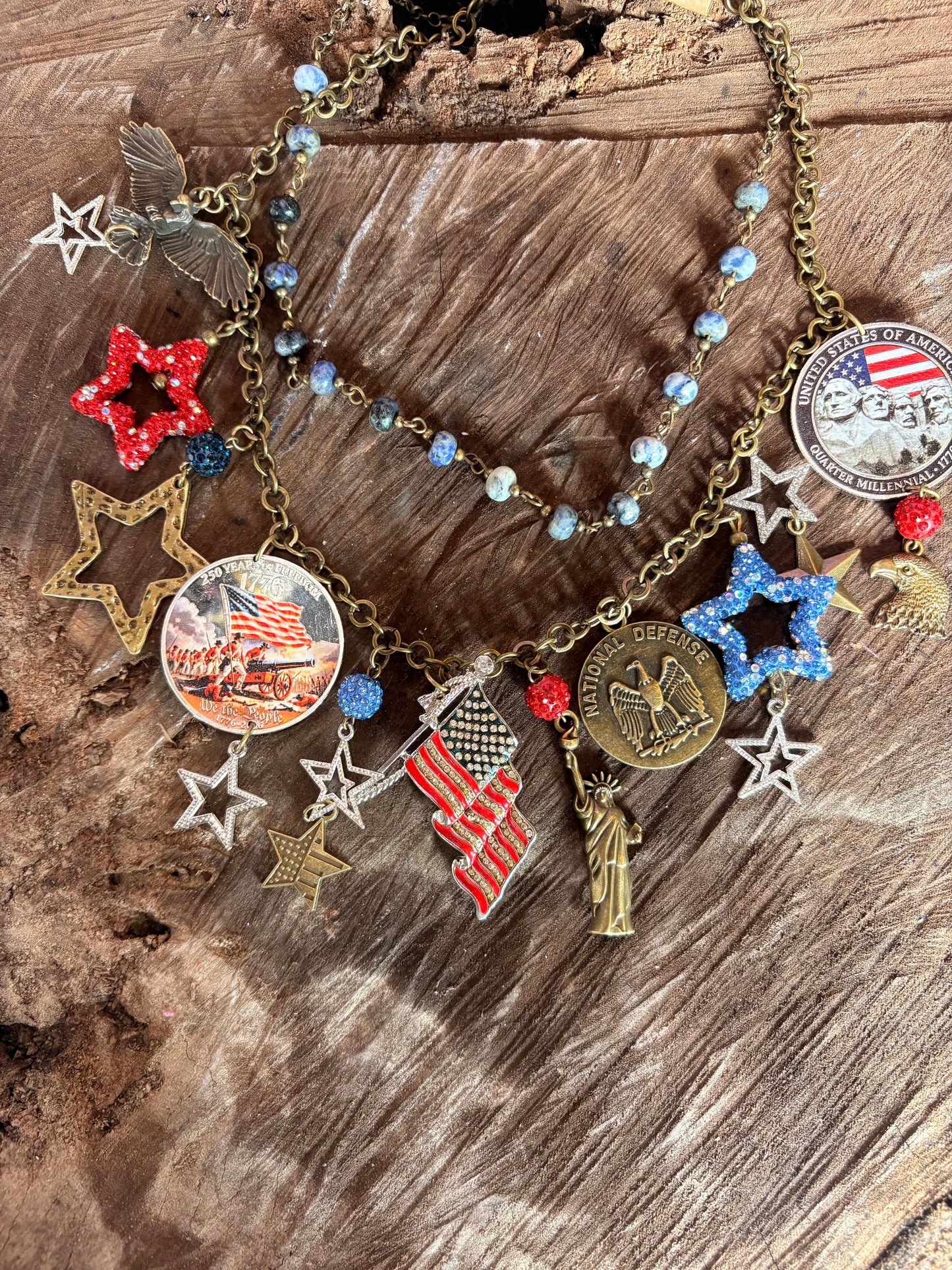 Celebrate the American Spirit Charm Necklace