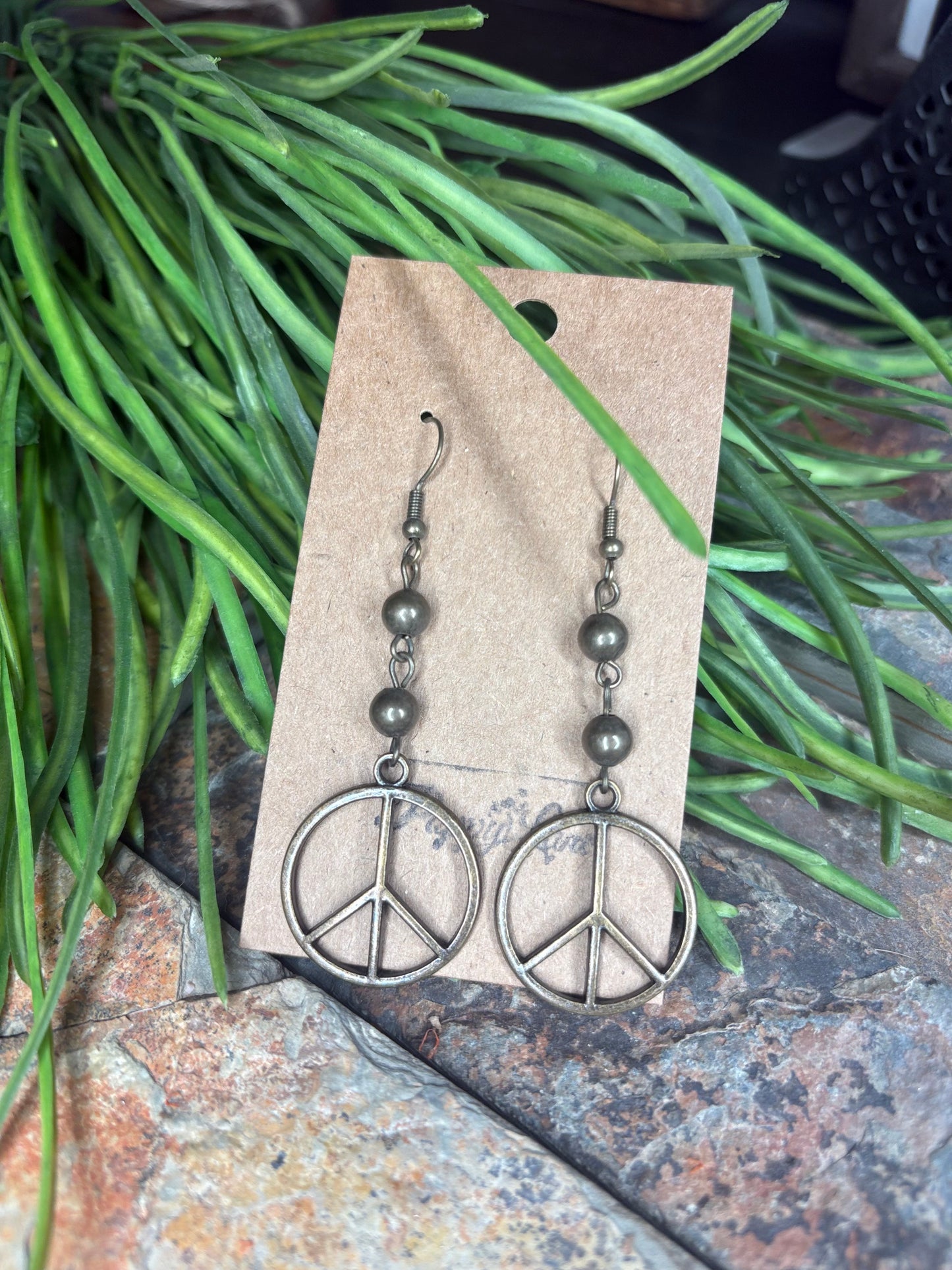 Soulshine Peace Bronze Earrings