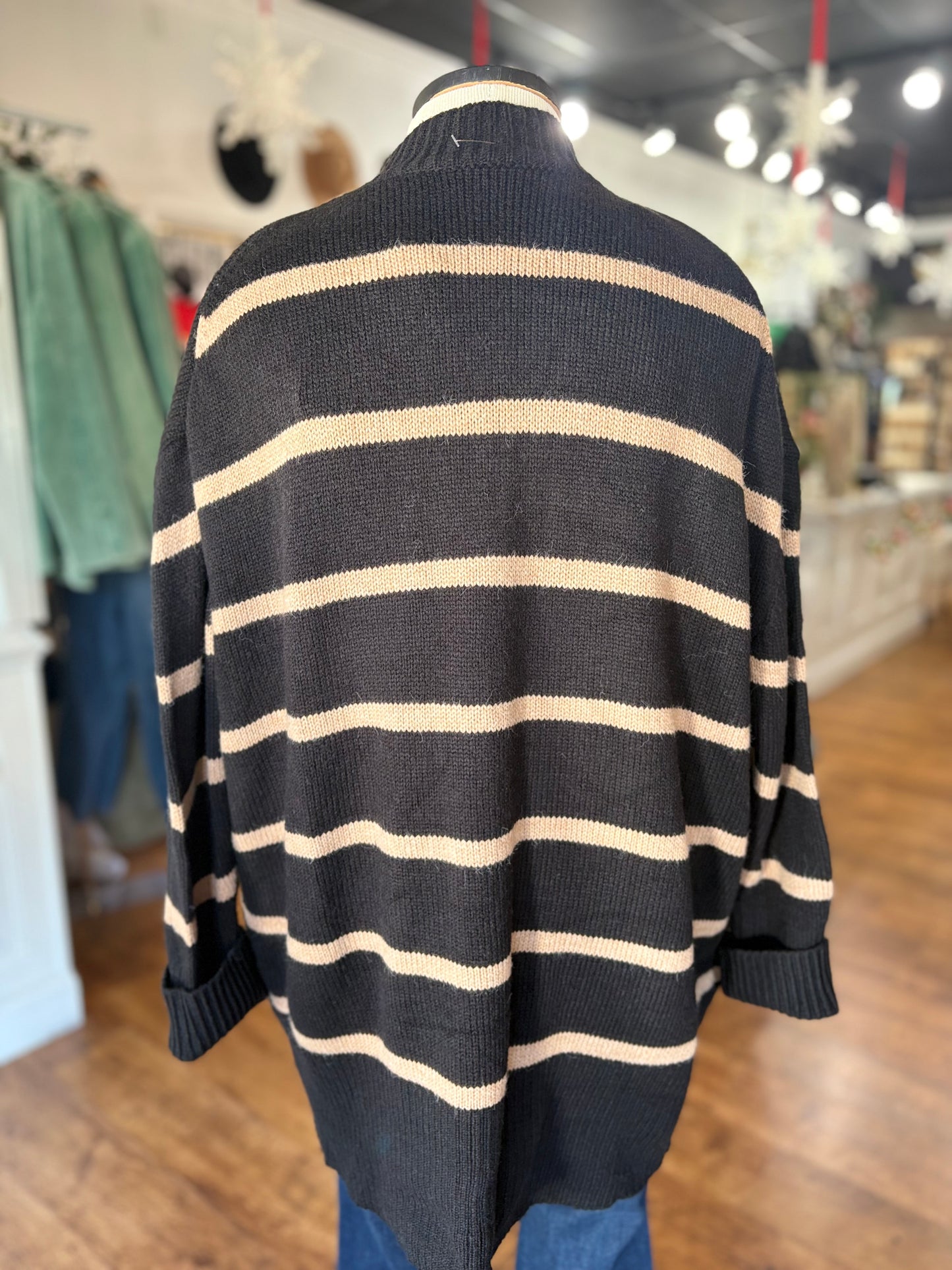 This We Know Striped Cardigan