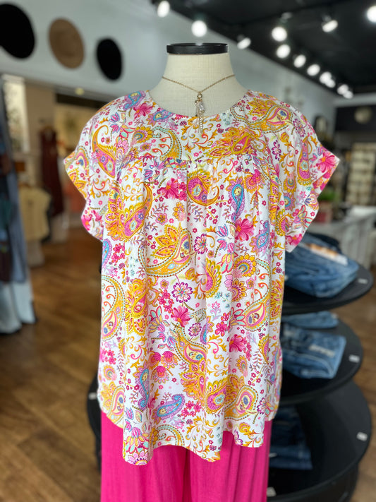 Pretty City Floral Top