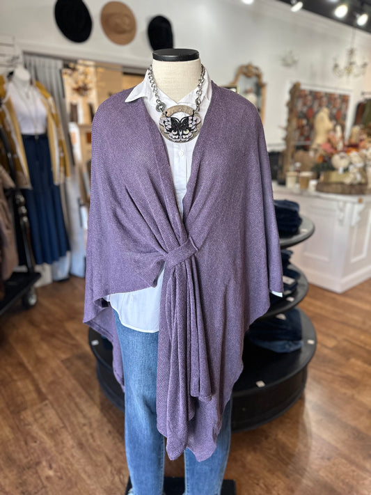 That's A Wrap Poncho ~ Violet