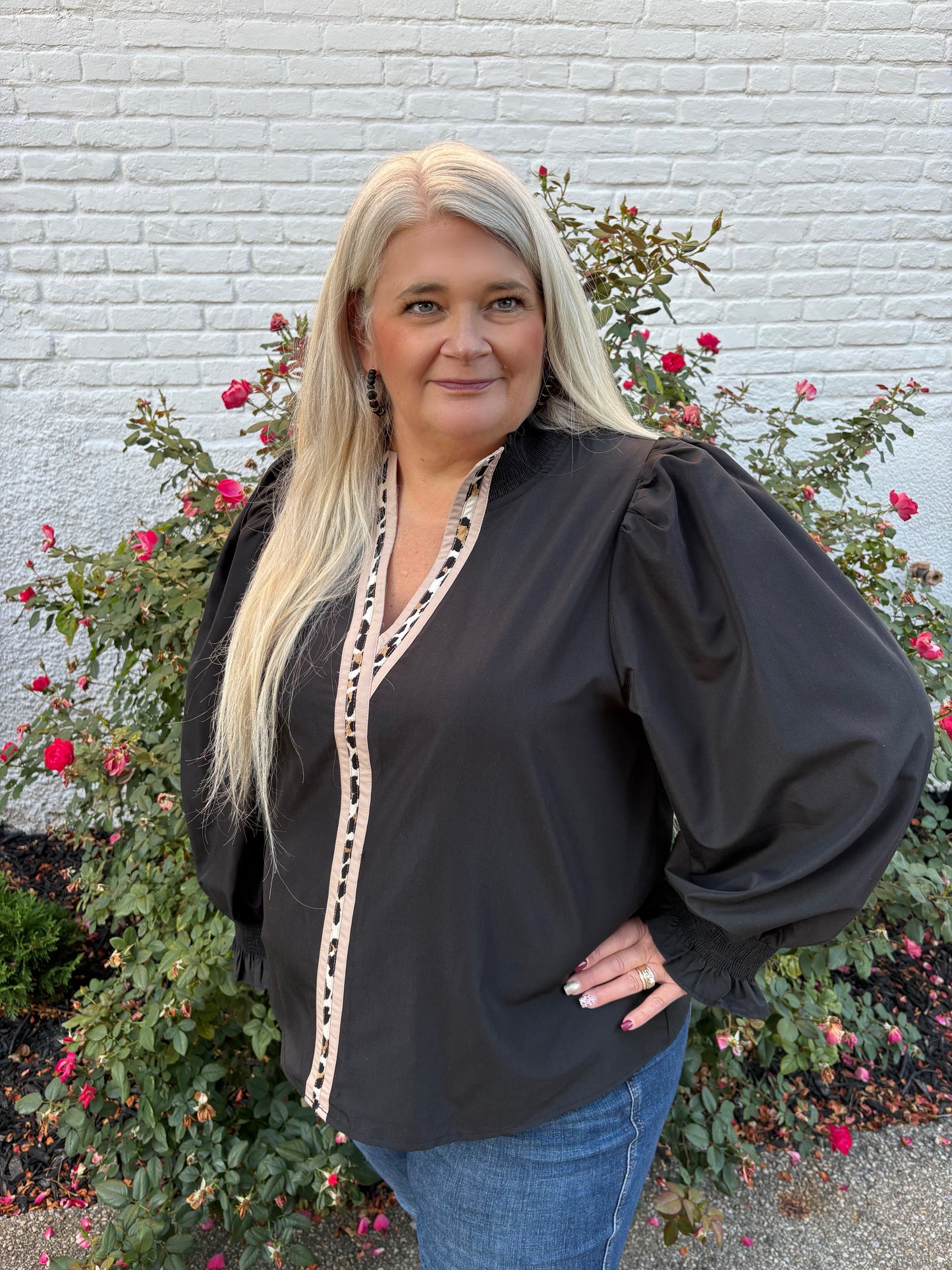 Out To Get You Animal Print Top