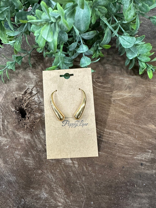 Worth The Moment Water Droplet Earrings