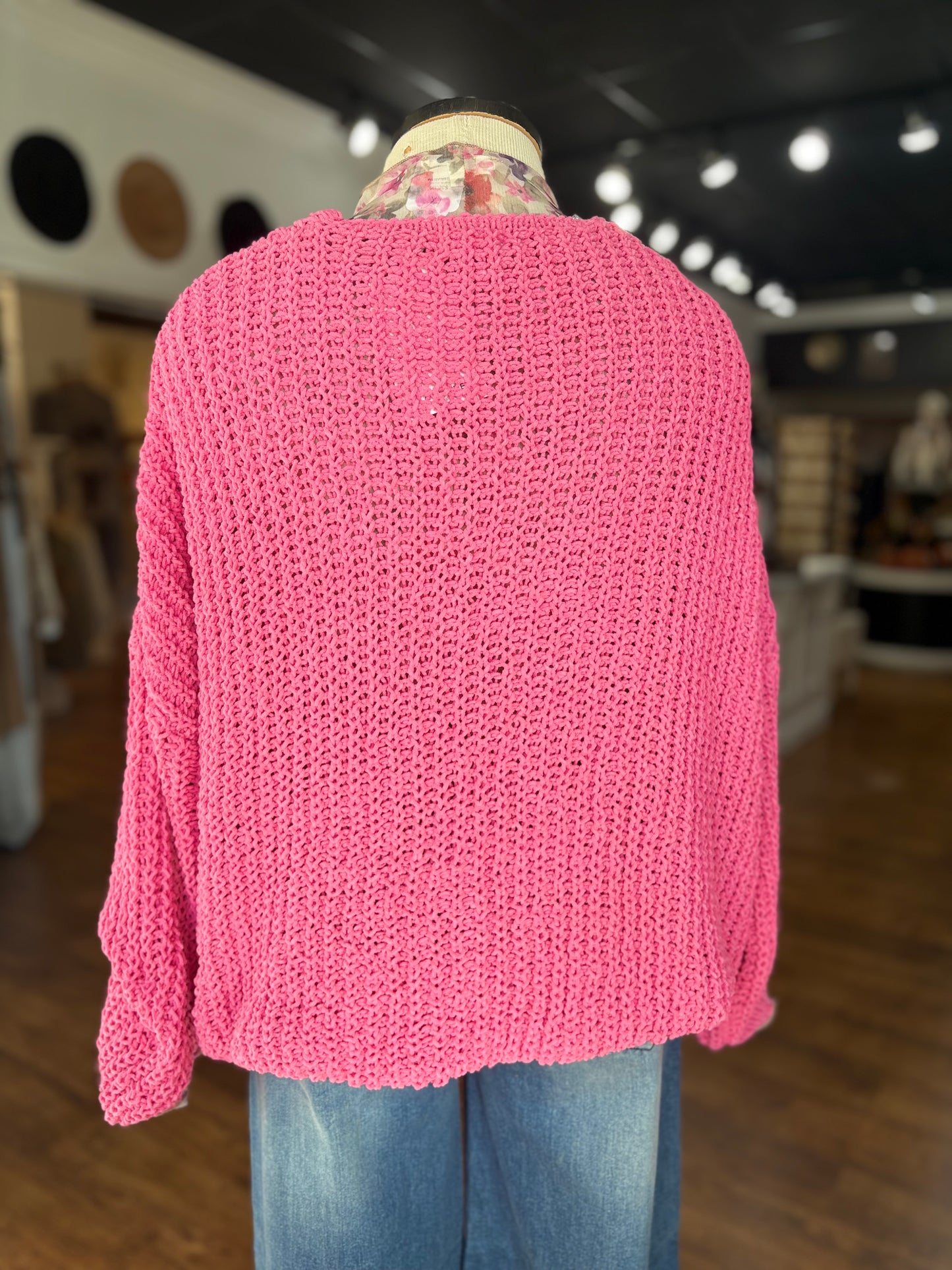 Simply Curated Chunky Sweater ~ Pink