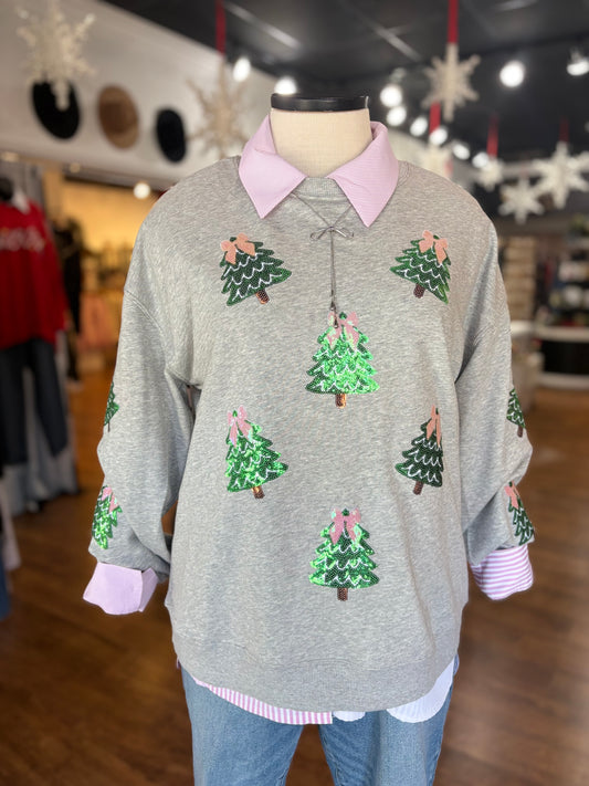 Fancy And Festive Sequin Holiday Pullover