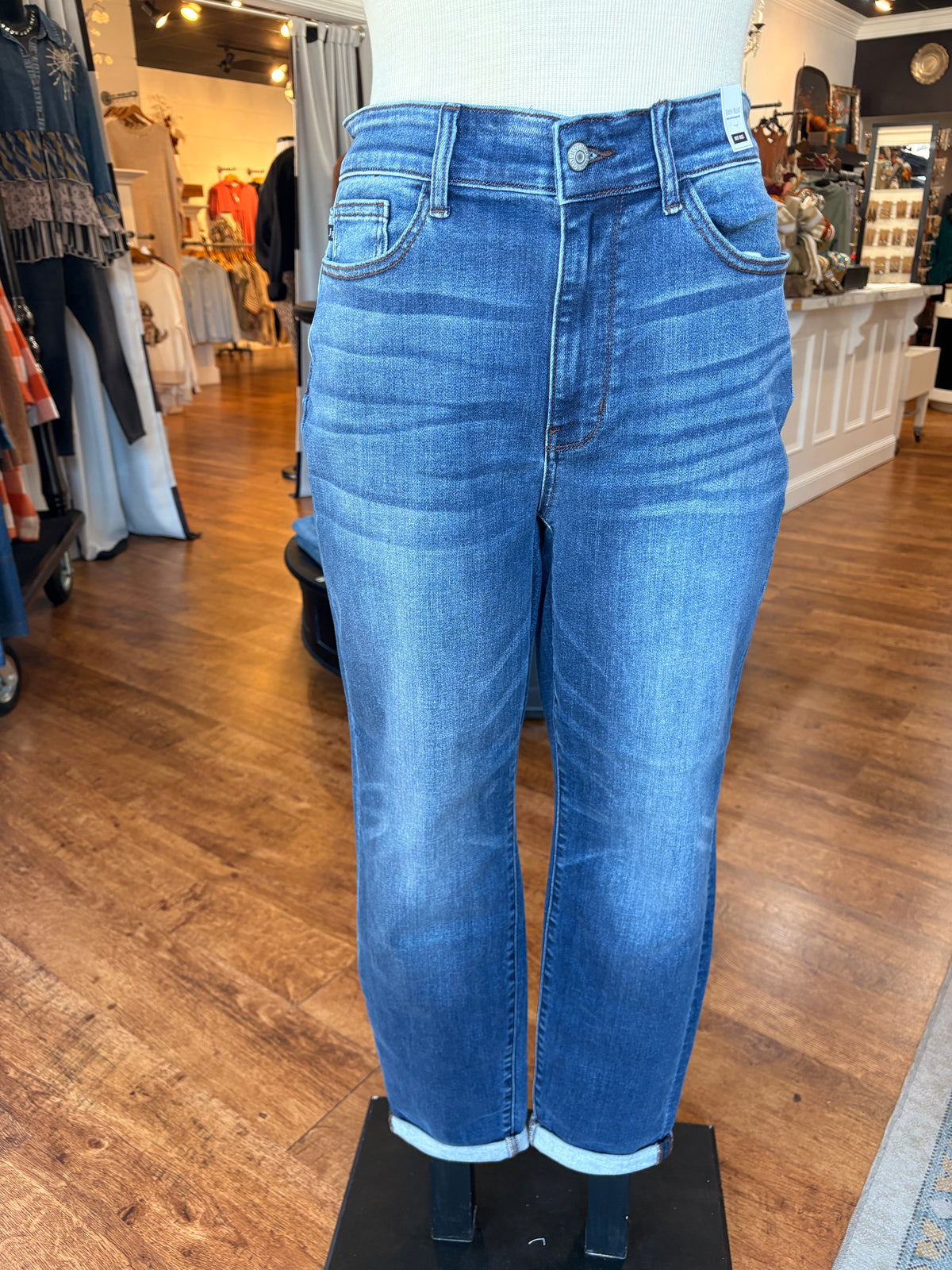 Judy Blue Cuffed Slim Fit Jean ~ CLARA