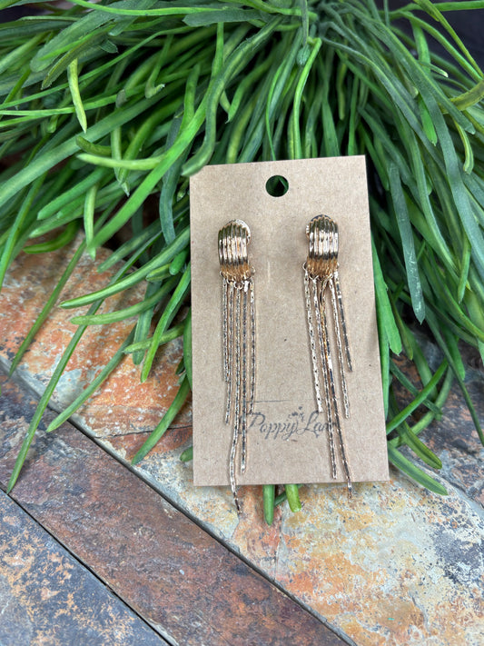 Happy Haven Gold Chain Earrings