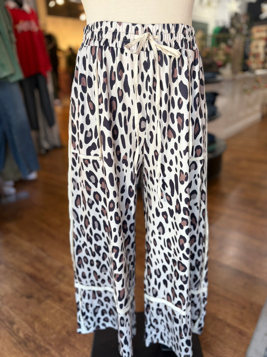 Nothing Has Changed Leopard Wide Leg Pants