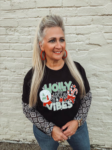 Holly Jolly Vibes Graphic Tee