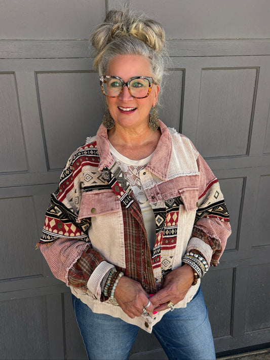 Rustic Edge Corduroy Jacket
