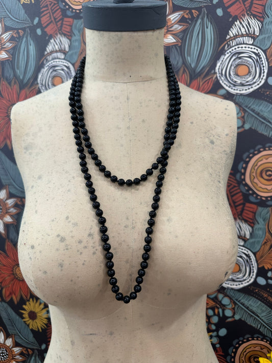 Harmony Beaded Necklace ~ Black