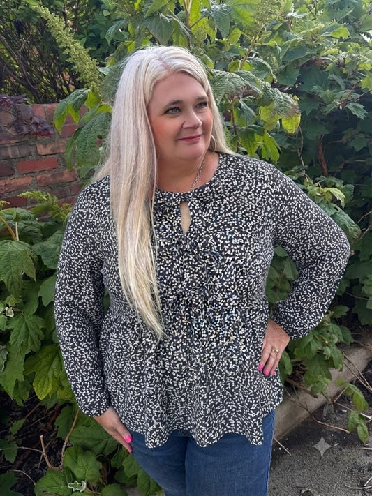 Wish For You Floral Peplum Top