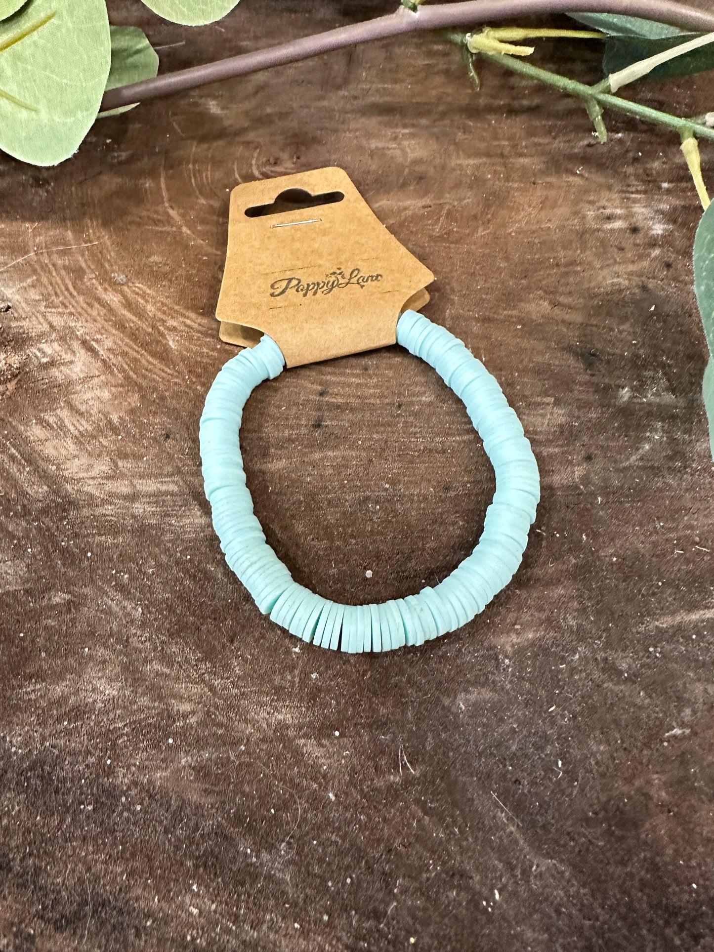 Pop Disc Bracelet ~ Robin Egg Blue