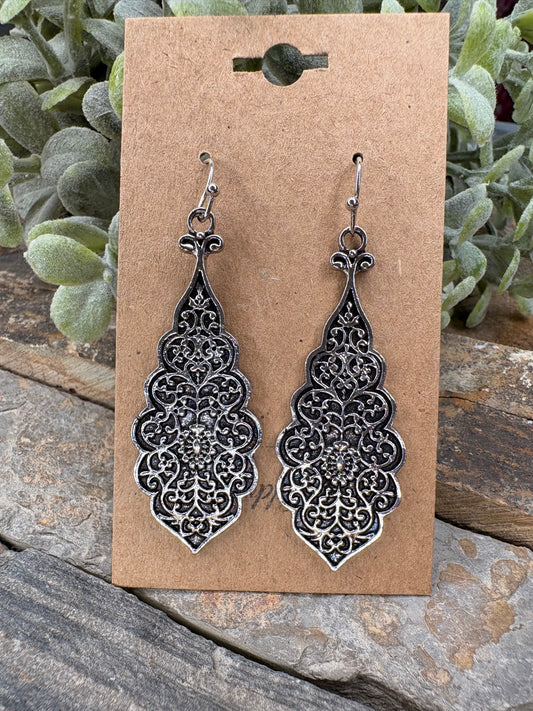 Heirloom Filigree Drop Earrings