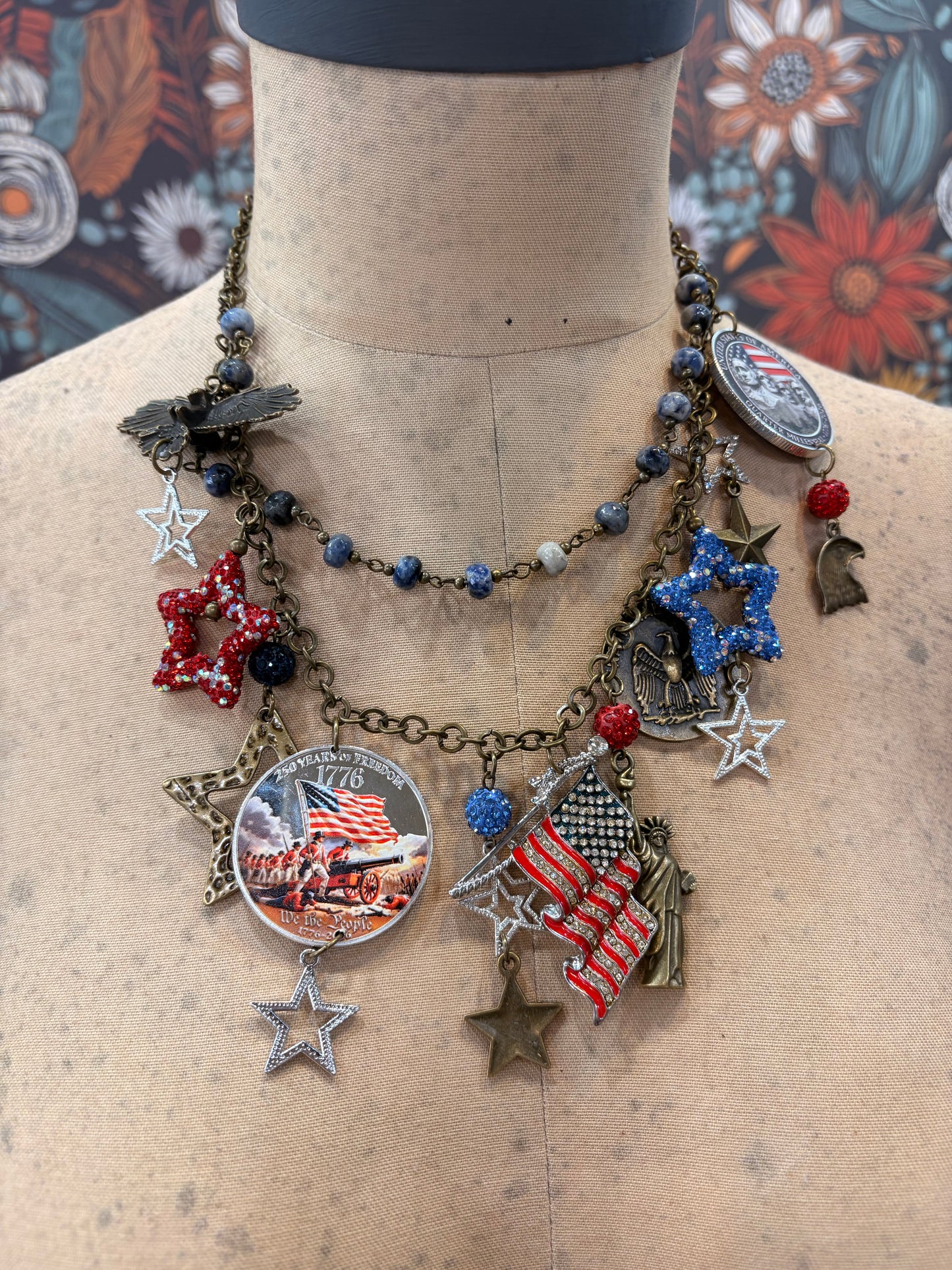 Celebrate the American Spirit Charm Necklace