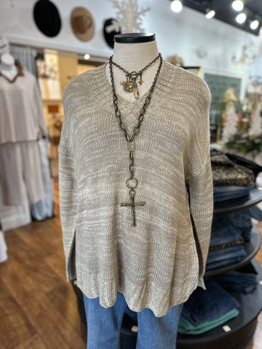 Chasing The Light V-Neck Sweater