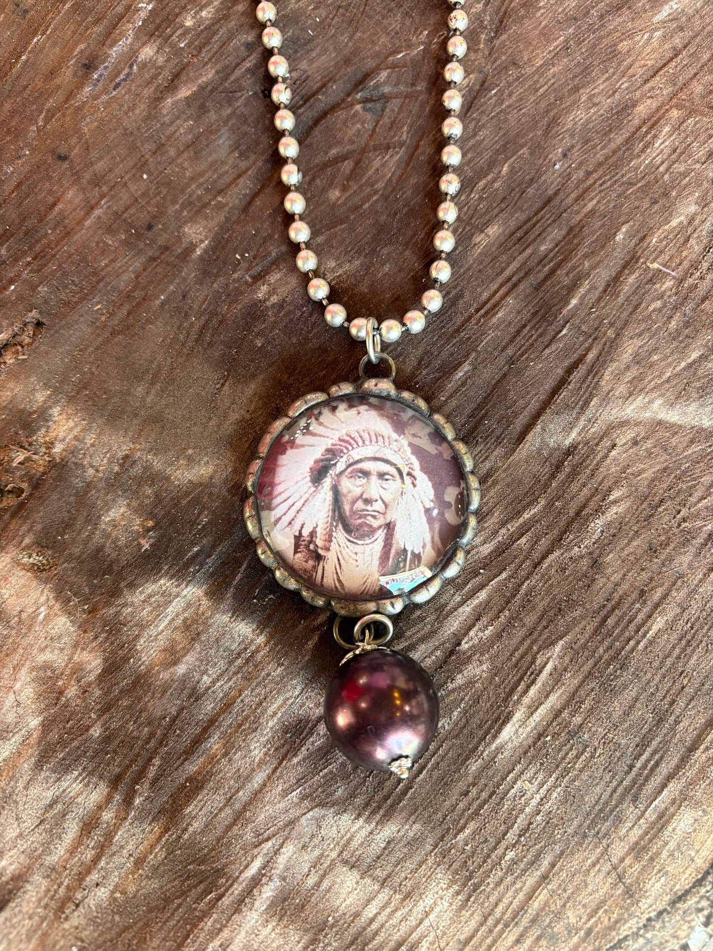 Spirit of the Plains Chief Necklace / Art by Amy