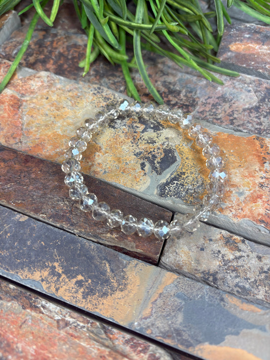Faceting Impact Beaded Stretch Bracelet