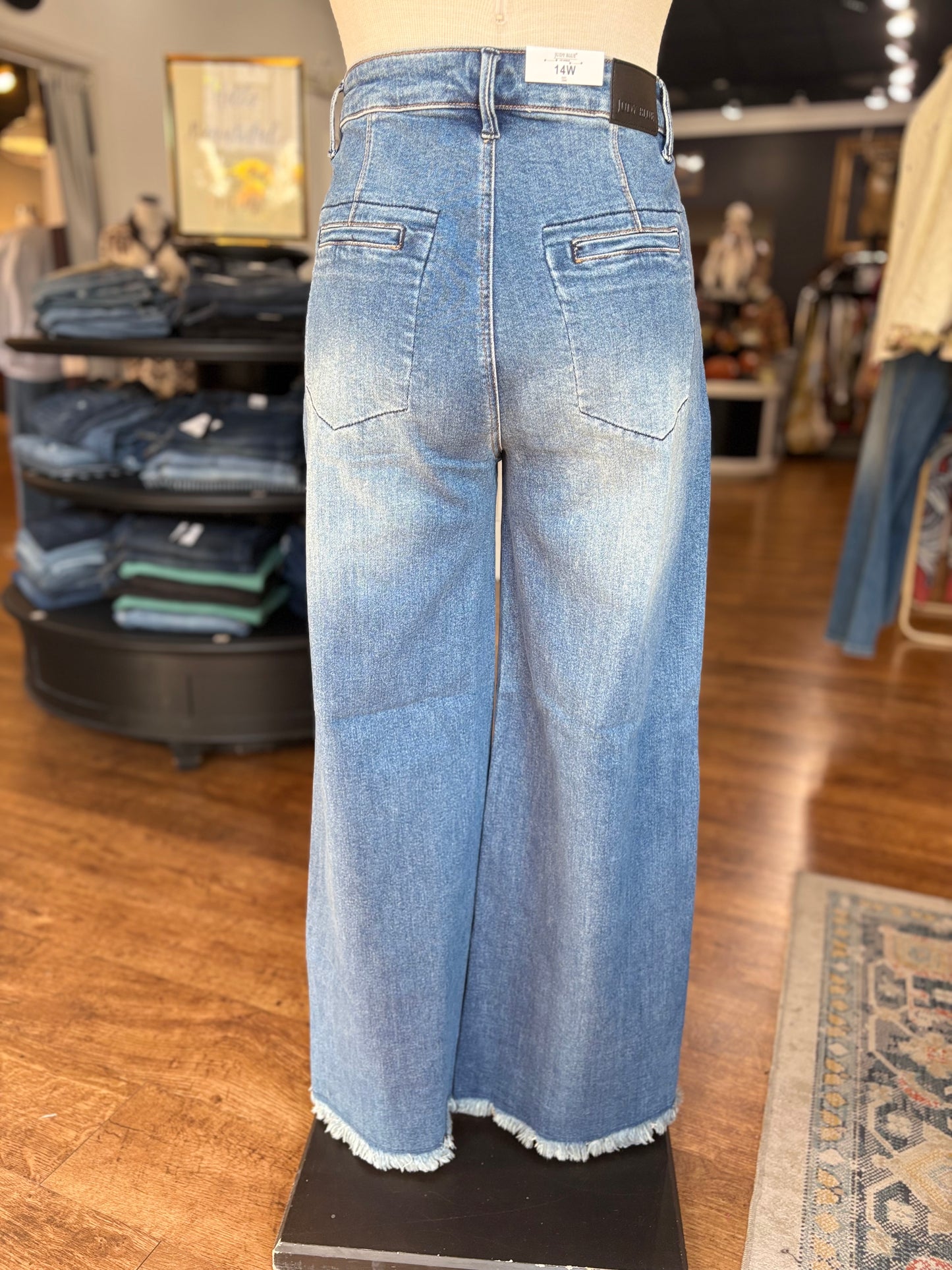 Judy Blue High Waist Column Straight Buttonfly Jean - NINA
