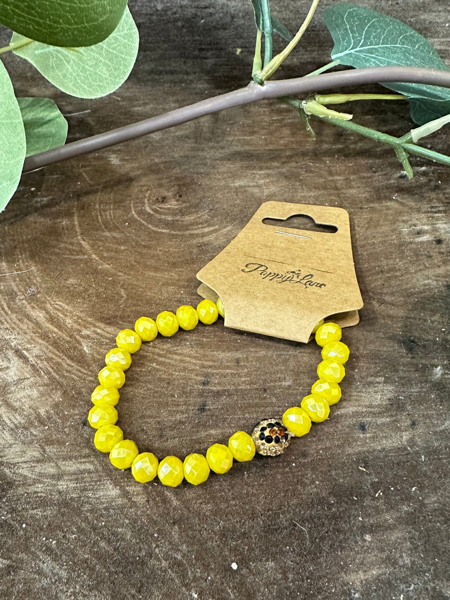 Your Wish Stretch Bracelet ~ Butter Yellow