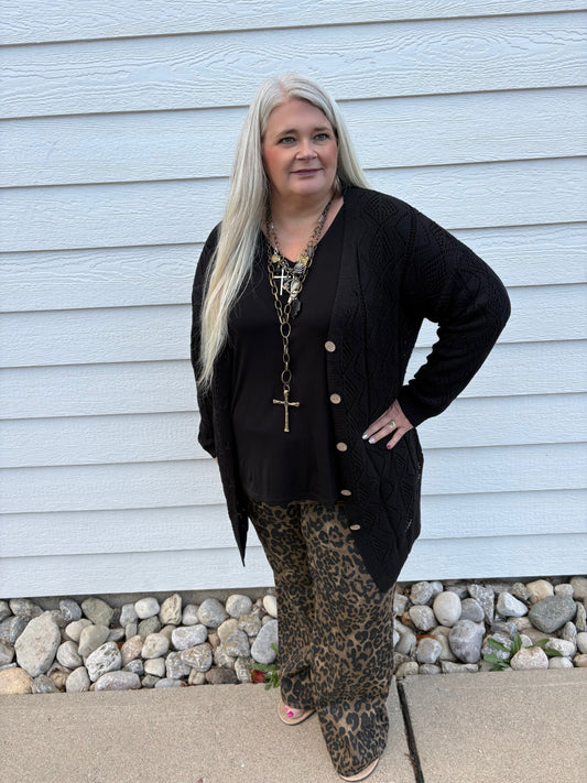 Plain Sight Open Knit Cardigan