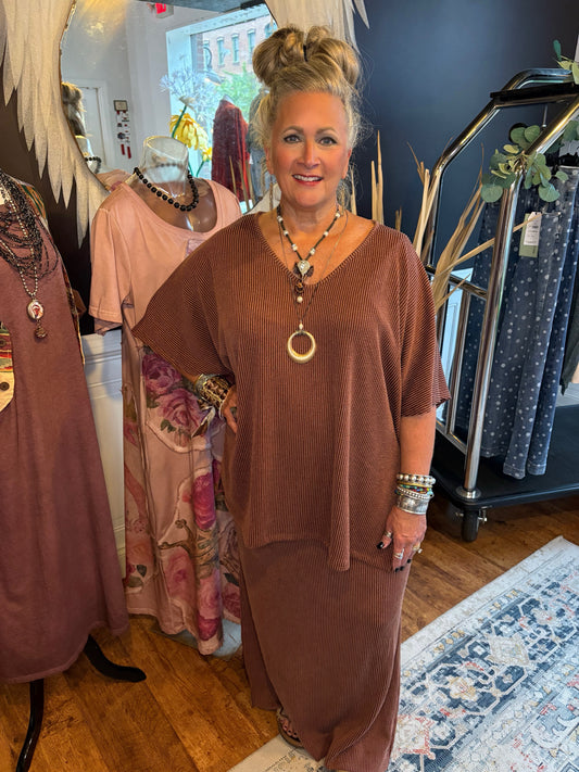 In Your Element 2 Piece Maxi Dress Set