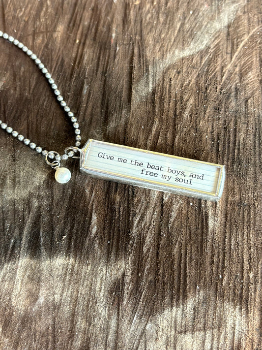 Soundtrack Of My Life Necklace ~ Drift Away