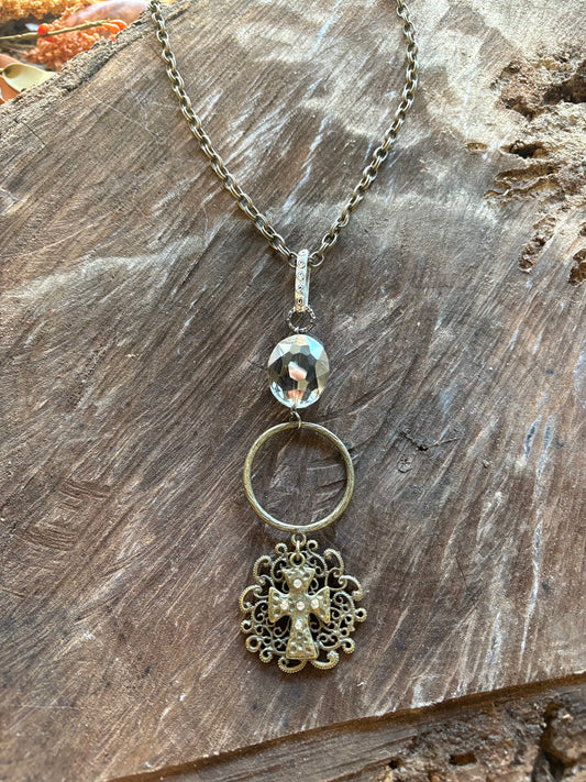 Yours Truly Cross Necklace