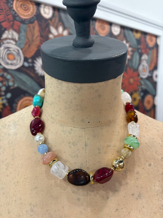 Desert Candy Beaded Necklace