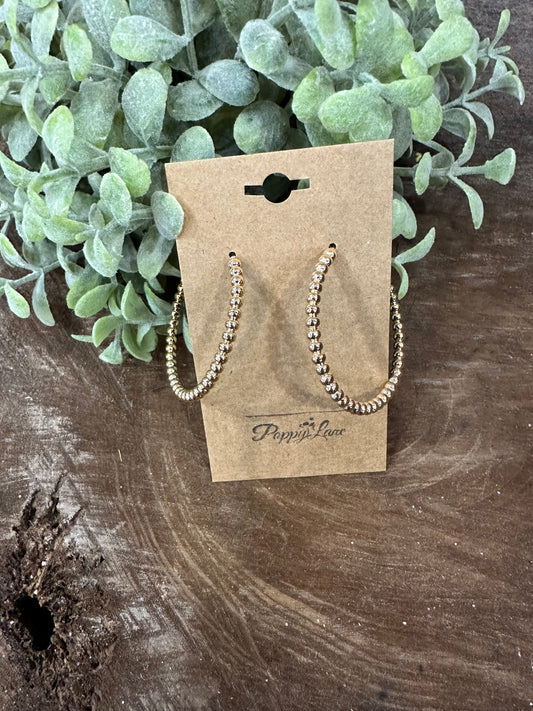 Hooked Together Hoop Earrings ~Large