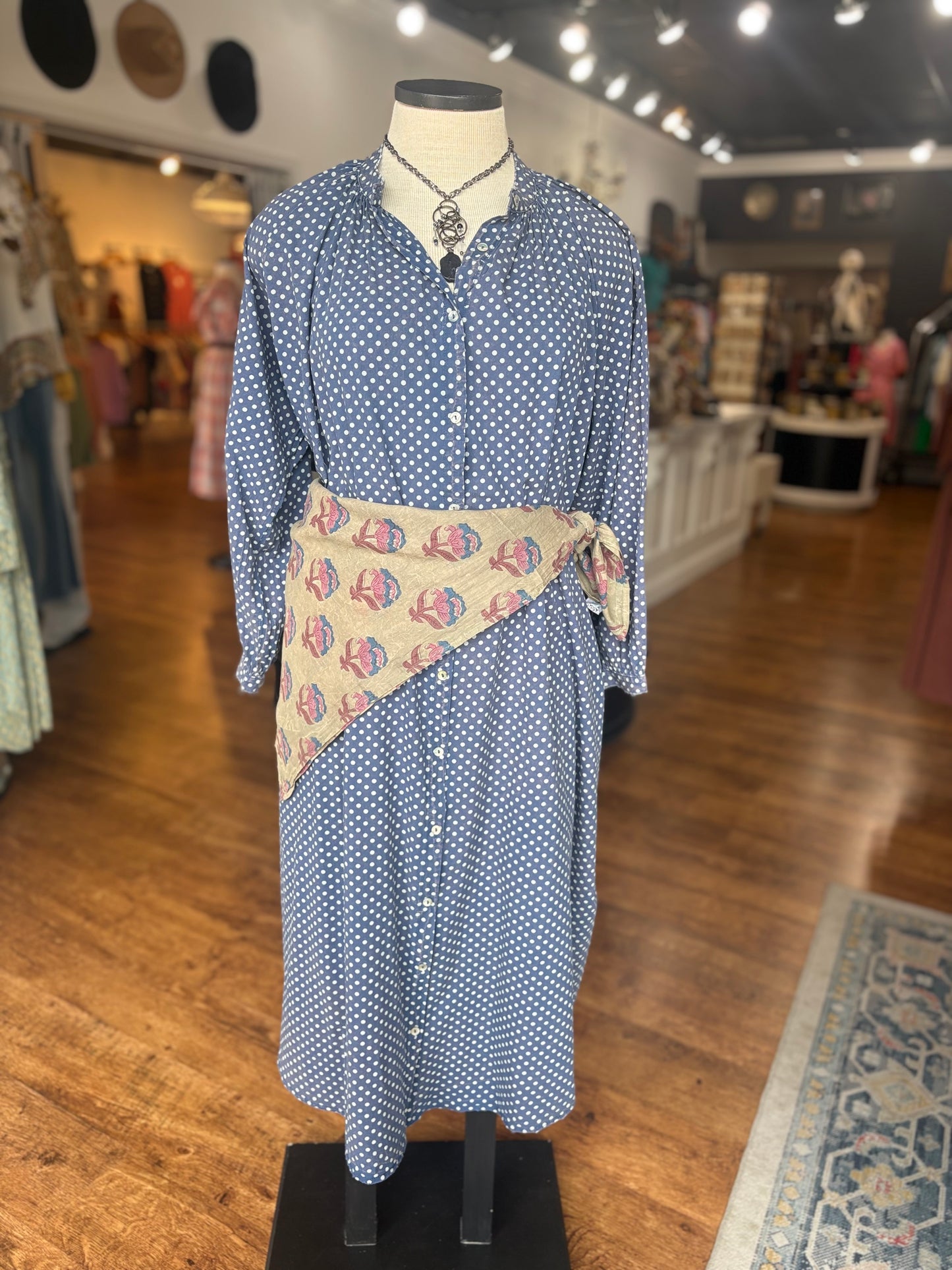 Jaded Gypsy Sweet Nothings Dress ~ Navy Dot