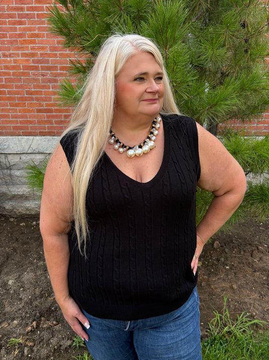 Just To Start Sleeveless Sweater Vest