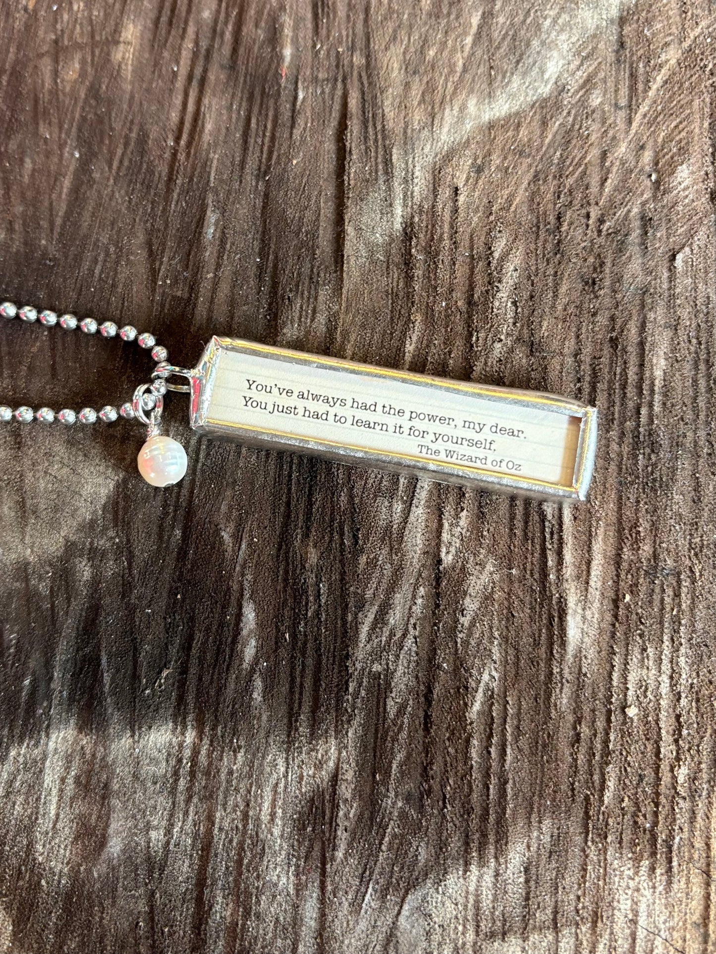 Tell My Story Necklace ~ Wizard of Oz