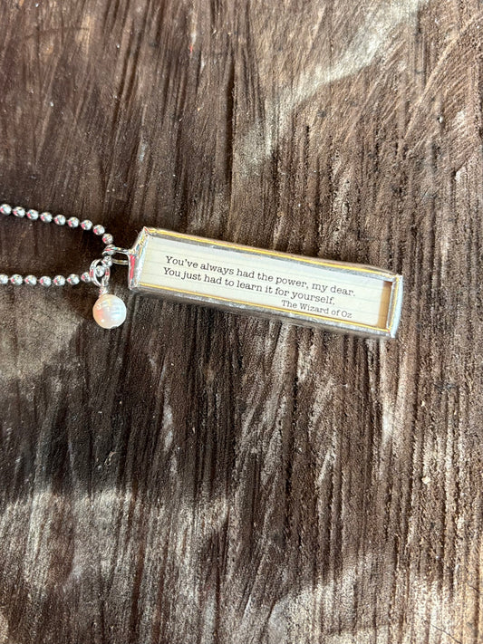 Tell My Story Necklace ~ Wizard of Oz