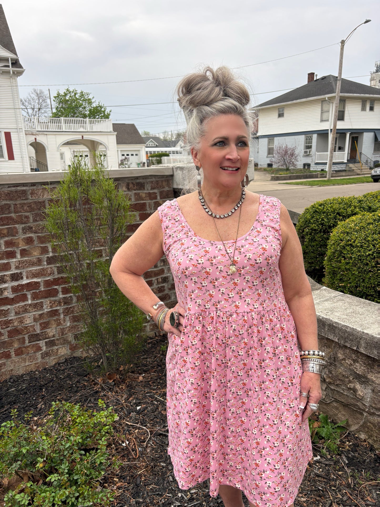 Making Plans Floral Dress