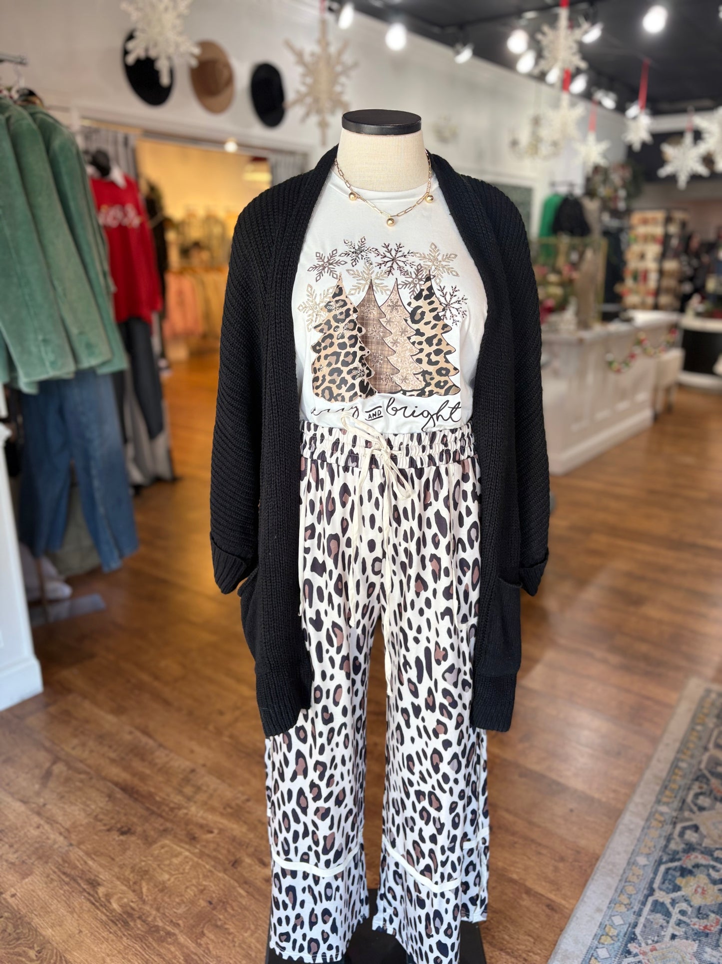 Secrets To Tell Oversized Black Cardigan