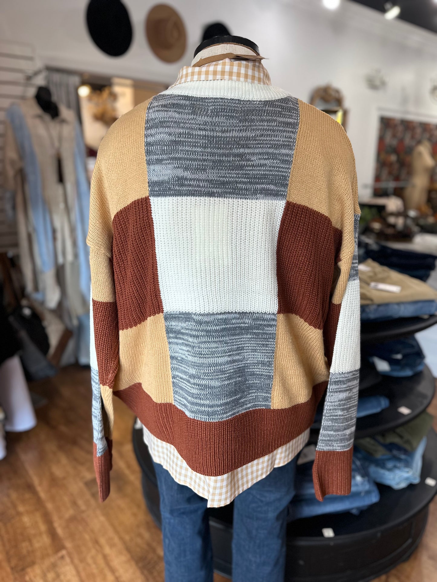 Downtown Diva Colorblock Sweater