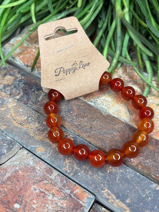 Soulful Energy Stretch Stone Bracelet - Amber