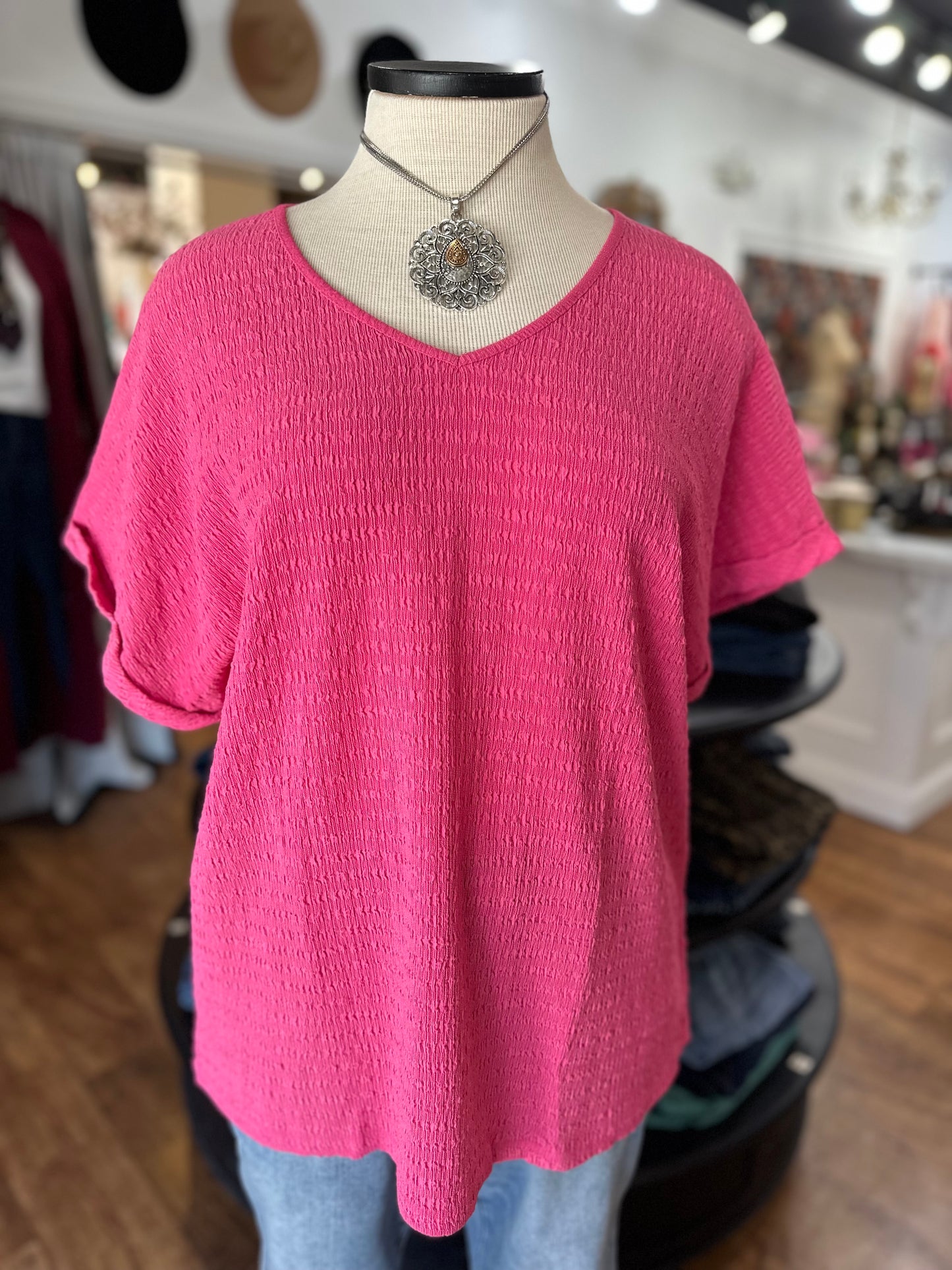 No Worries Textured Top