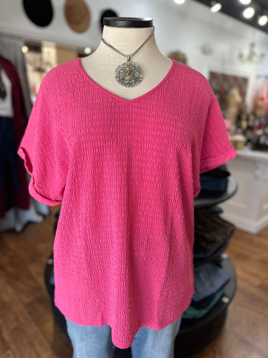 No Worries Textured Top