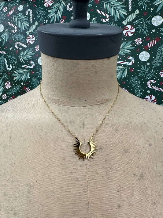 No More Trouble Sunburst Necklace