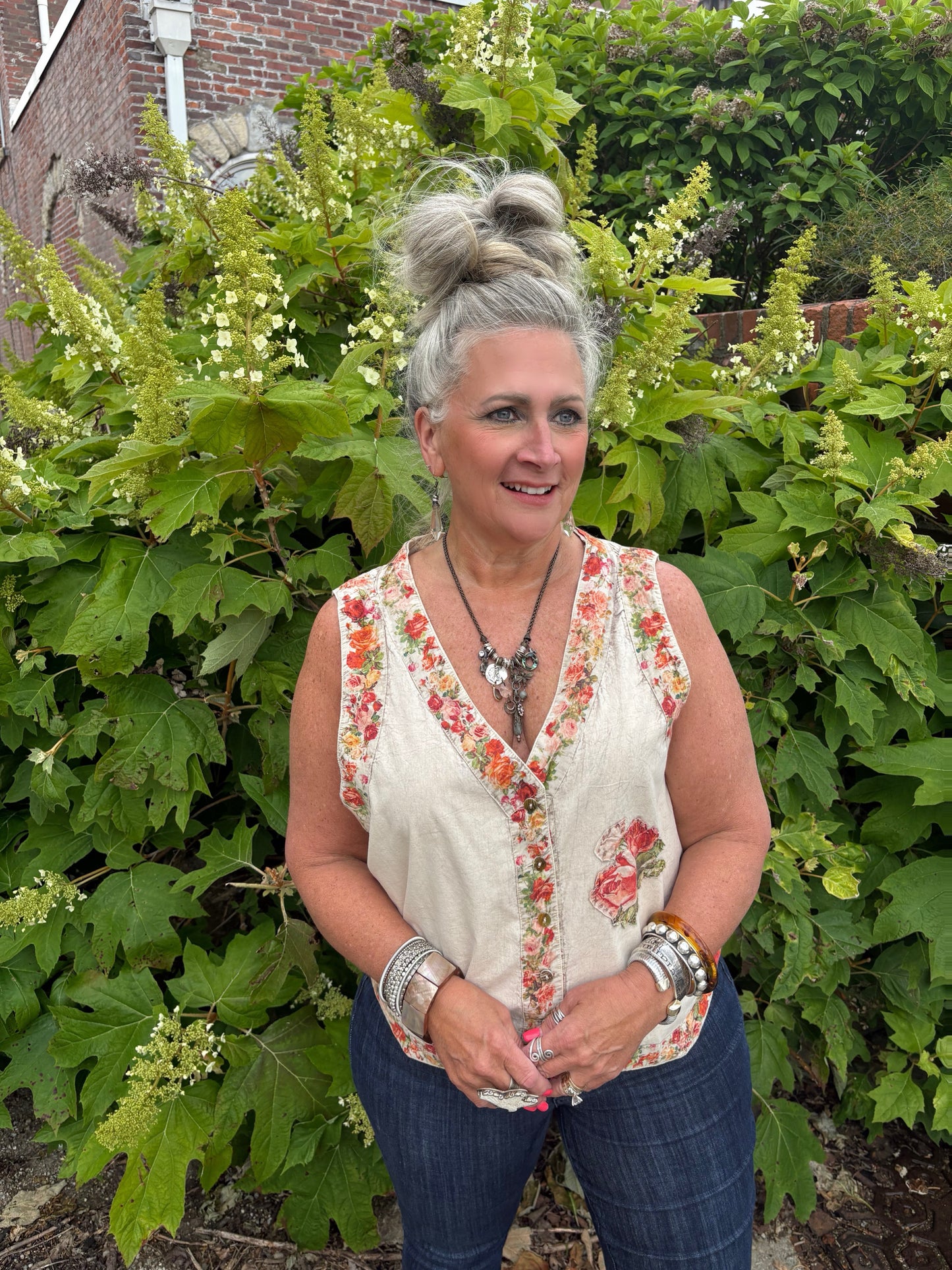 Serene Tea Garden Vest
