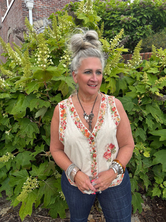 Serene Tea Garden Vest