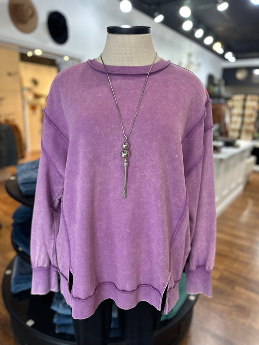 On The Road Pullover ~ Violet