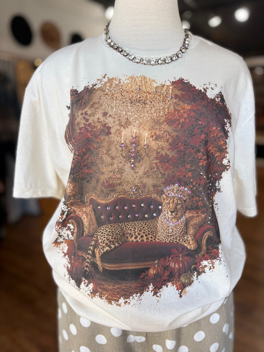 Hear Me Roar Leopard Graphic Tee