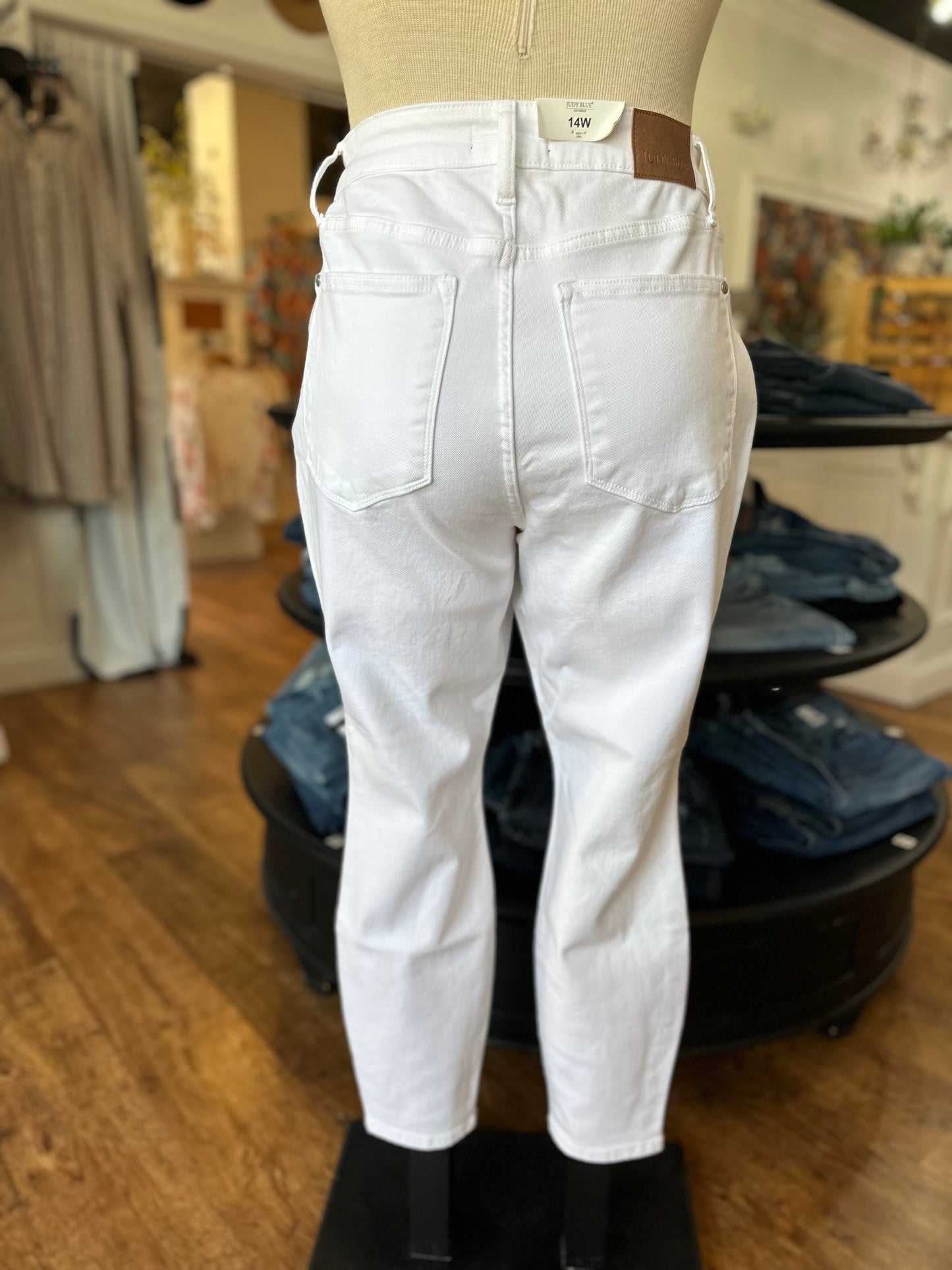 Judy Blue High Waist Skinny White Jean ~LORETTA