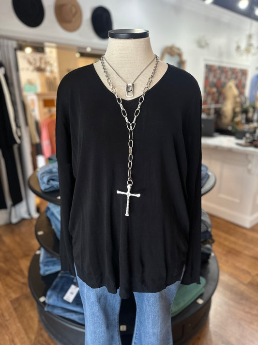 What About Now Sweater ~ Black