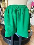 Coastal Bliss Drawstring Shorts ~ Green
